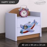 Nočna omarica Happy babies Letalo 45 SZN1